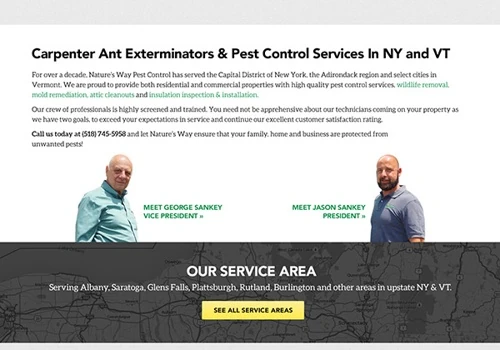 Website Design & Local SEO for Pest Control Company