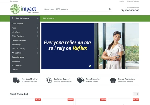 Impact Office Supplies - B2B eCommerce