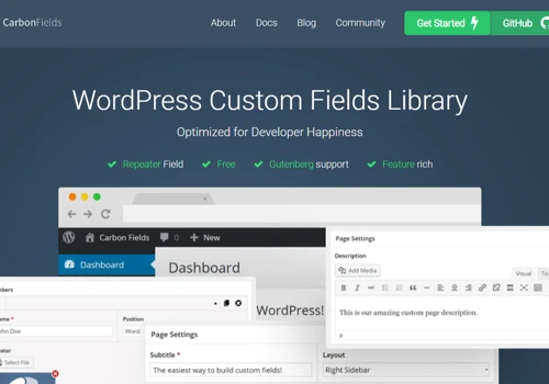CarbonFields - WordPress Custom Fields Library