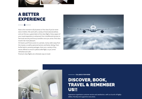 Flight booking website