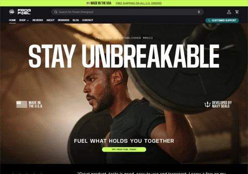 Frog Fuel | Shopify Store Rebuild & Optimization