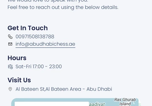 Website Development for Abu Dhabi Chess Club