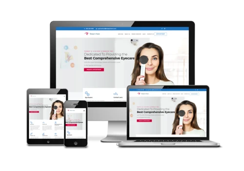 Optometry practice website design and marketing