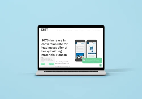 107% increase in conversion rate