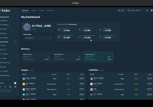 Euler Labs Dahboard