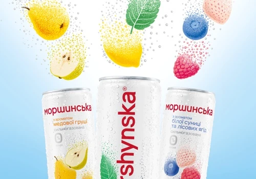 "Morshynska with aromas" packaging design