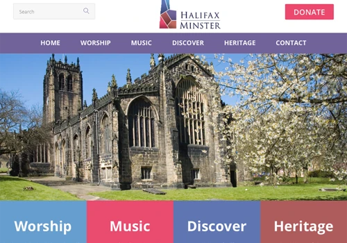 Halifax Minster Web Redesign