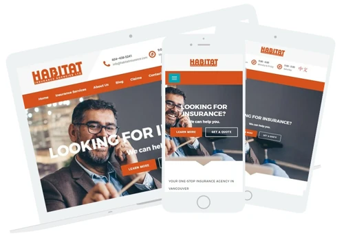 Web Development and SEO for Habitat Insurance