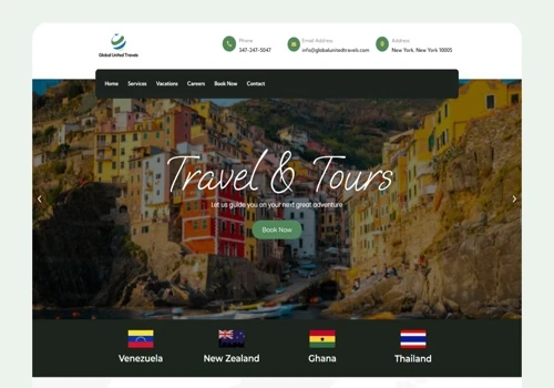 Travel Agency Website Design & Development