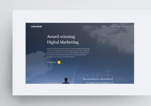 Own website for Yellowball