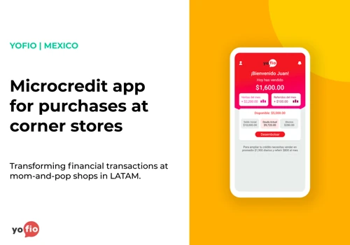 Microcredit app for purchases at corner stores