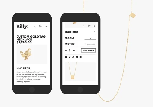 BILLY! / E-commerce website