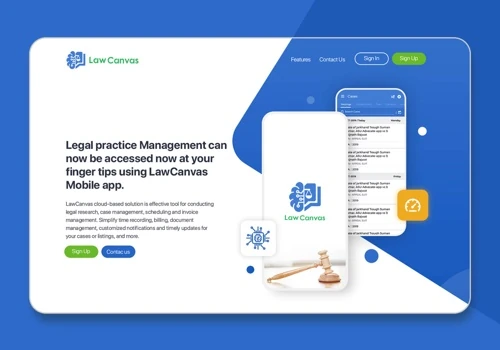 Law Canvas Landing Page