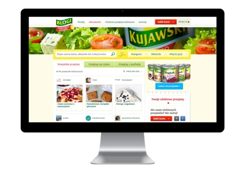 Kujawski. Cooking blog aggregator