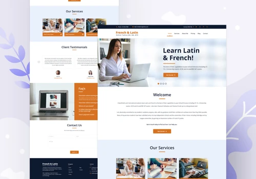 Latin & French Tuition Website Design & Development