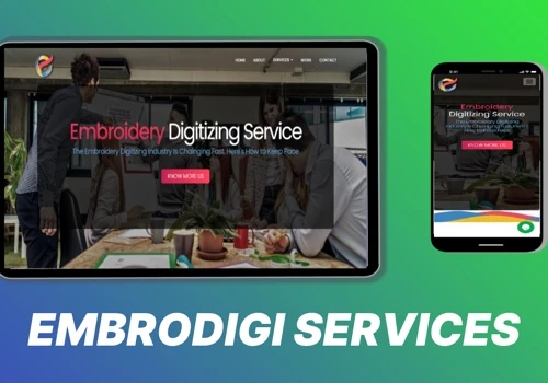 Web Development for Embrodigi Services
