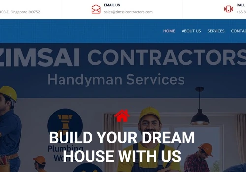 Zimsai Contractors Website Development