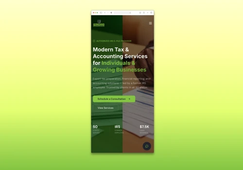NC Premier Tax — Website + SEO & GEO for Tax Servi
