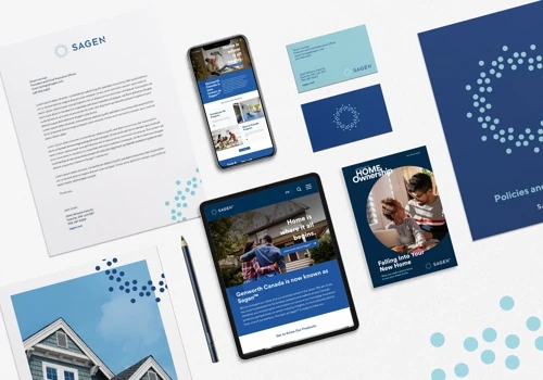 Rebrand and digital campaign for Sagen
