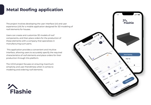 Flashie - Custom 2D/3D metal roofing editor