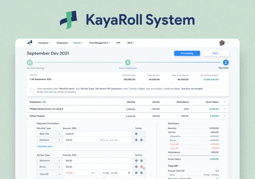 KayaRoll - HR and Payroll management, Tax reports