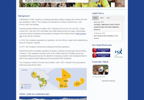 Construction Based website development