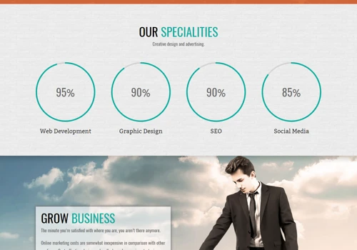 Advertisement company website development