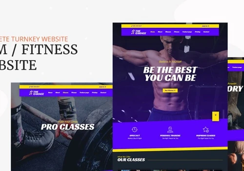Gym - Personal fitness trainer website