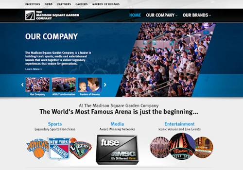 MSG CORPORATE WEBSITE