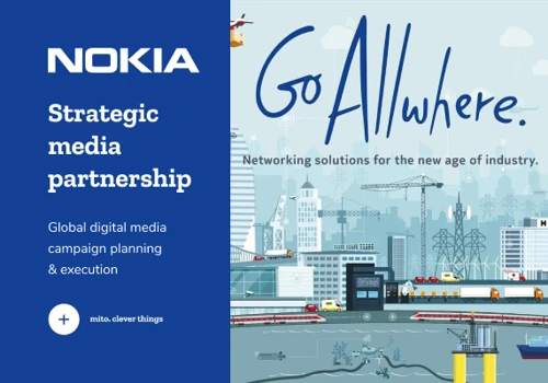 Nokia Allwhere - Private Wireless - Global digital media campaign planning & execution