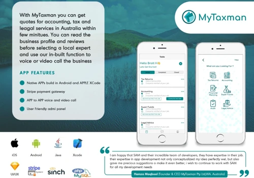 MyTaxman ( Native iOS and Android )