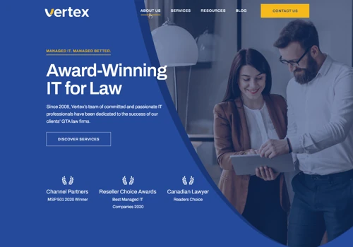 Design a website for IT firm