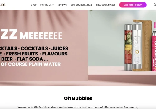 Ohbubbles eCommerce Website (Shopify)