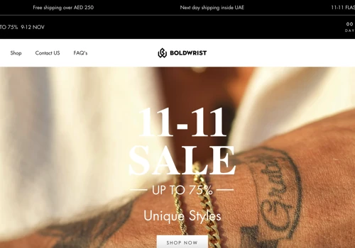 Boldwrist eCommerce Store (Shopify)