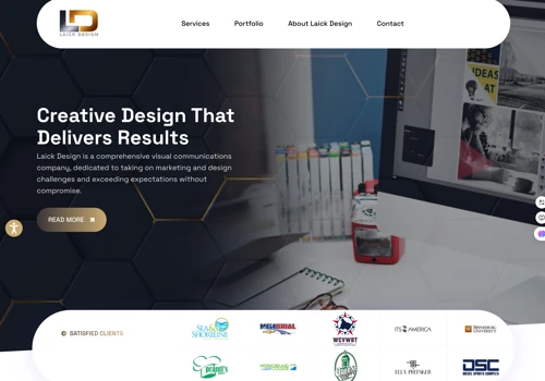 Company Website for Laick Design (WordPress)