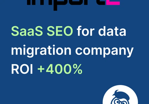 SEO for SaaS data migration company, ROI 400%