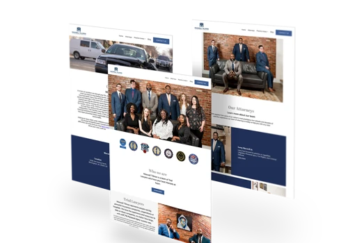 Attorney website redesign