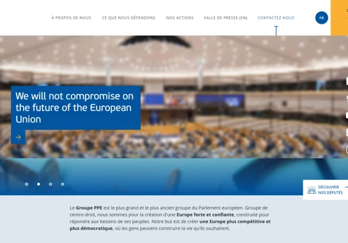 Groupe parlementaire EPP : Projet Drupal Headless