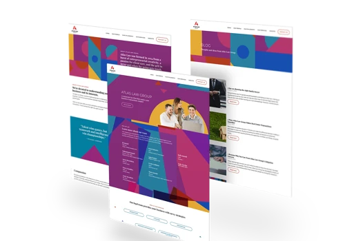 Attorney website for Atlas Law Group