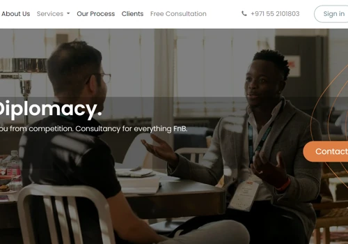 Website Design & Marketing for Food Diplomacy