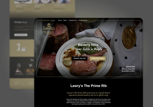 Lawry’s as an Elevated Digital Experience