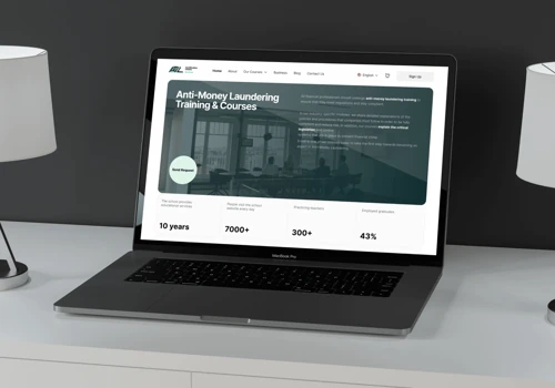 Design and website development for AML courses