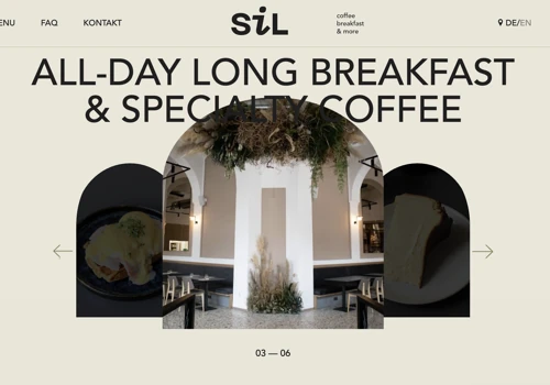 SiL brunch restaurant branding, strategy & website