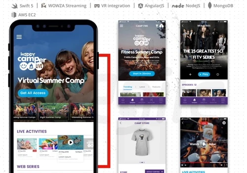 CampX | Live Video Streaming App | Summer Camp