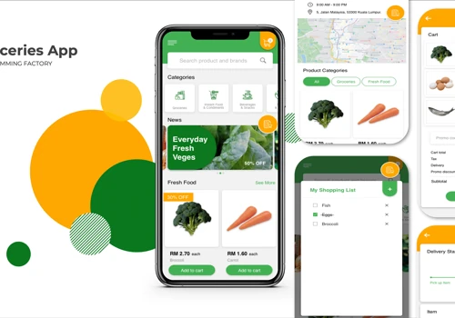 Custom Groceries E-commerce App