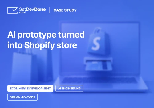 AI-generated prototype turned into Shopify store