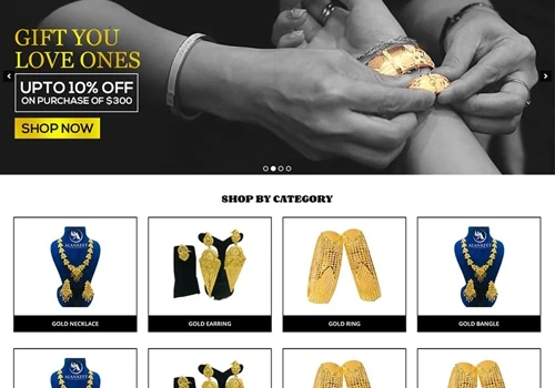 Ecommerce website of artificial jewellery