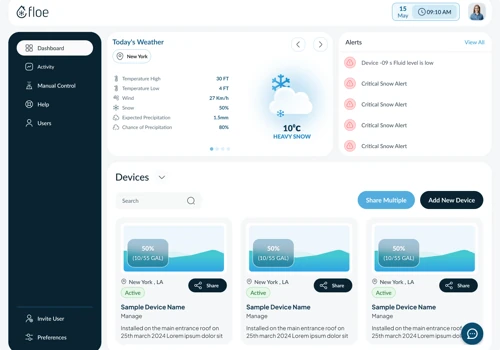 IoT / smart ice and snow management systems