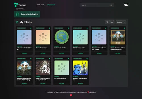 Trustury - NFTs explorer and wallet