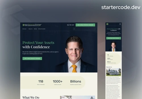 Landing page & Internal Page Design